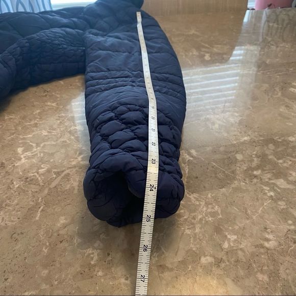Cleo Women’s winter quilted puffer jacket mid length blue size medium - Picture 11 of 12